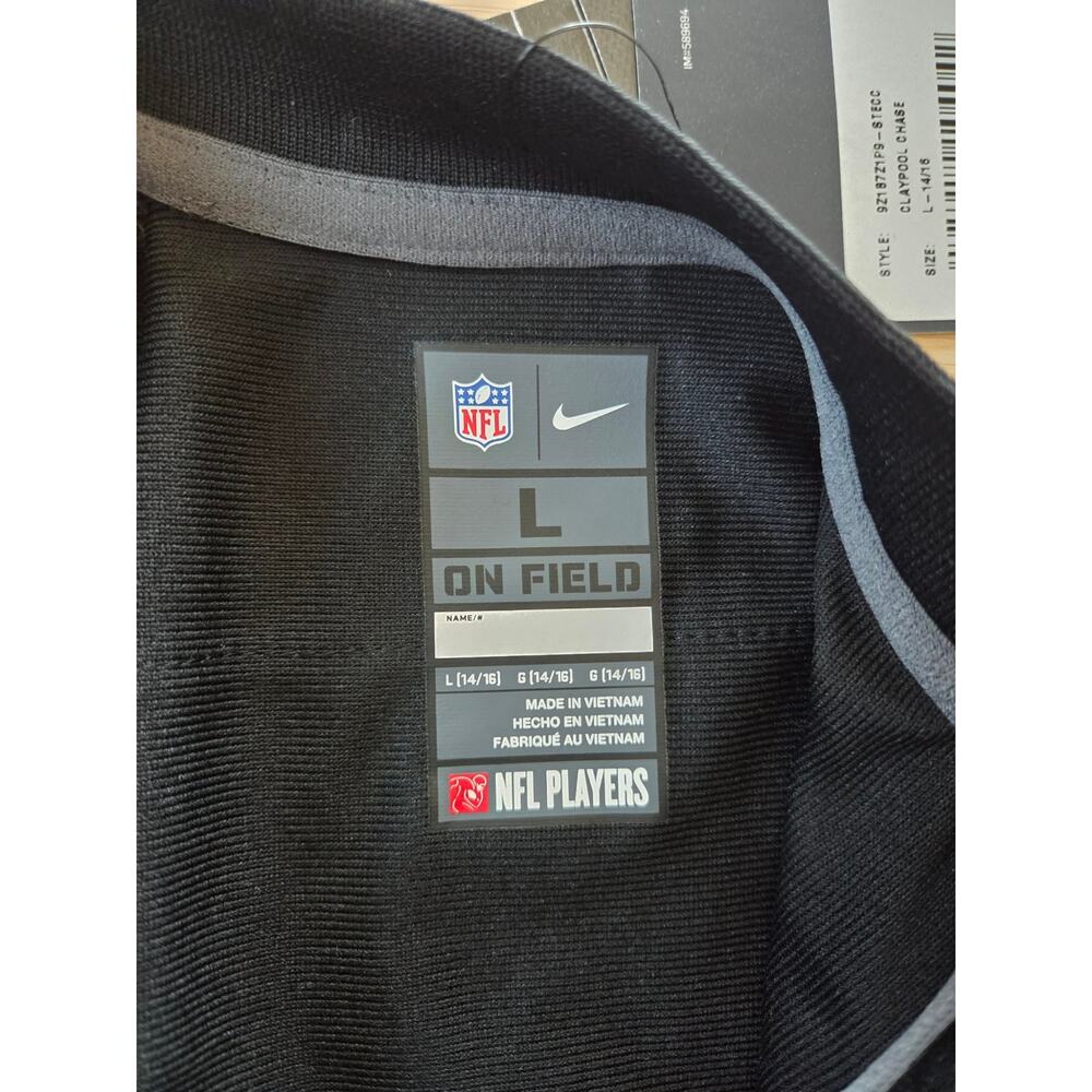 NWT Nike Pittsburgh Steelers Chase Claypool #11 Jersey Youth Large (14/16) Black - Picture 7 of 8